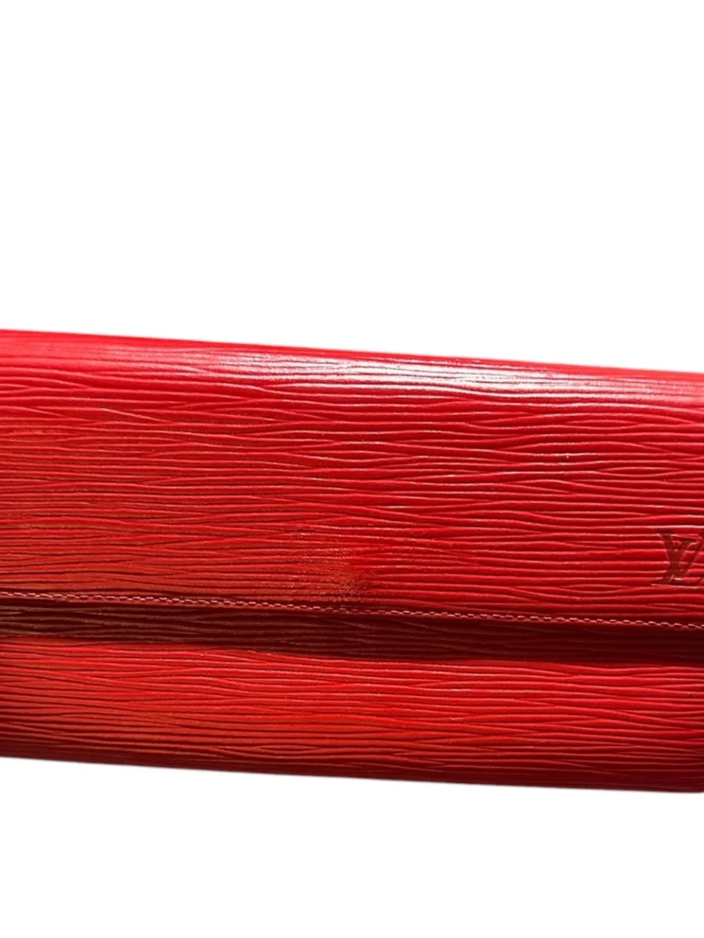 Authentic Vintage Louis Vuitton Red Epi Leather Sarah Long Wallet-Use